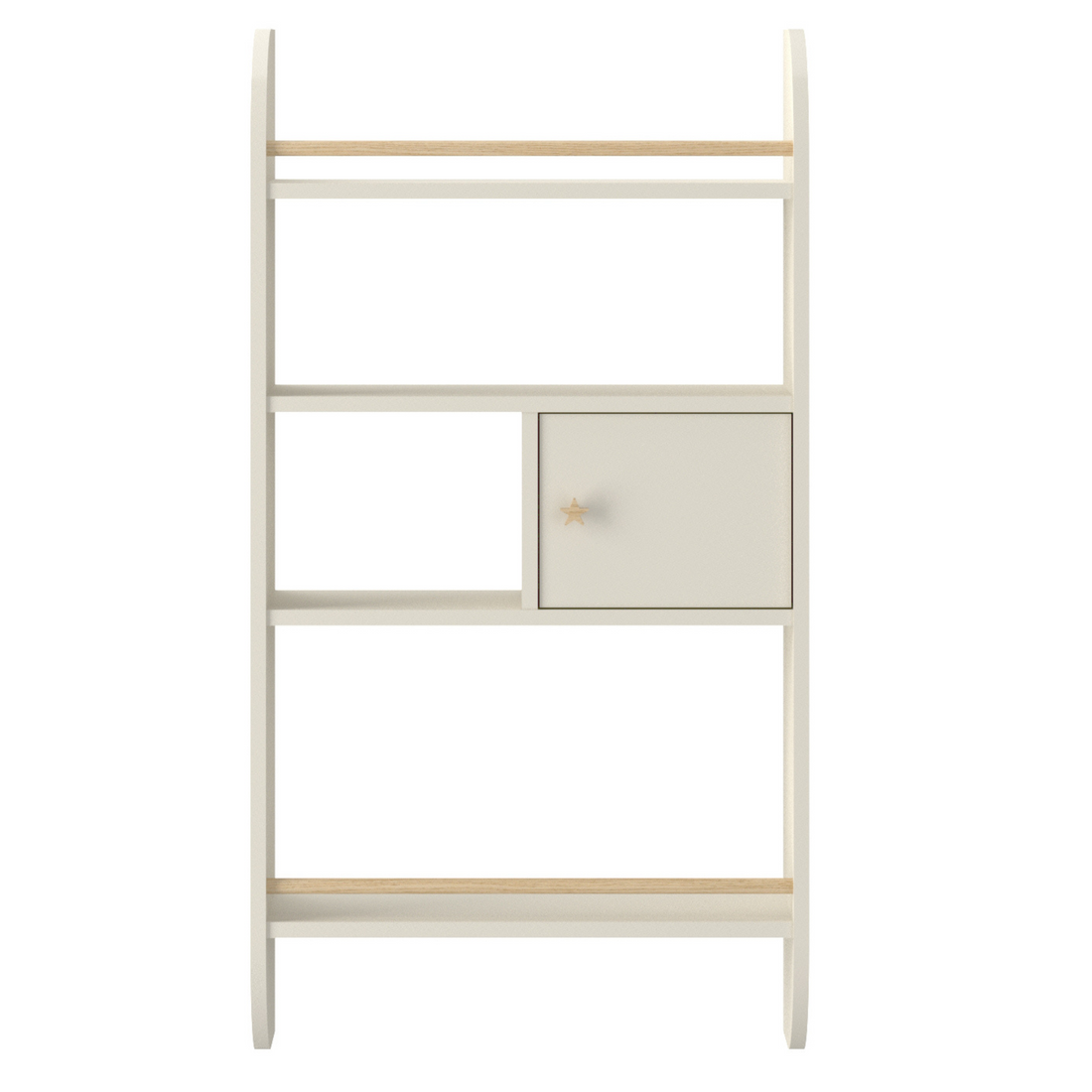 Bellamy Rainbow Wandregal mit Schrank und vier Ablagen im Kinderzimmer