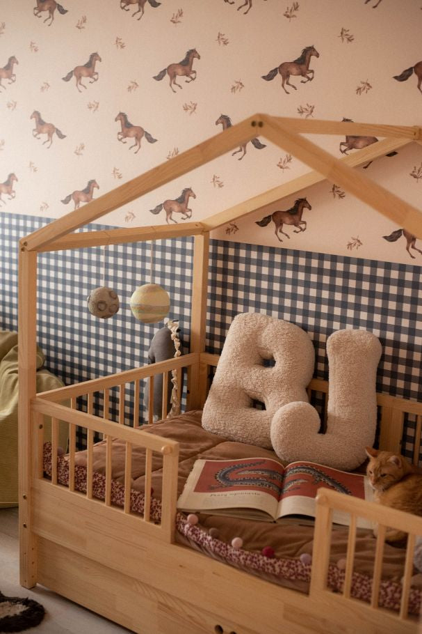 Dream Nest Hausbett 80x160 mit Rausfallschutz für Kinder