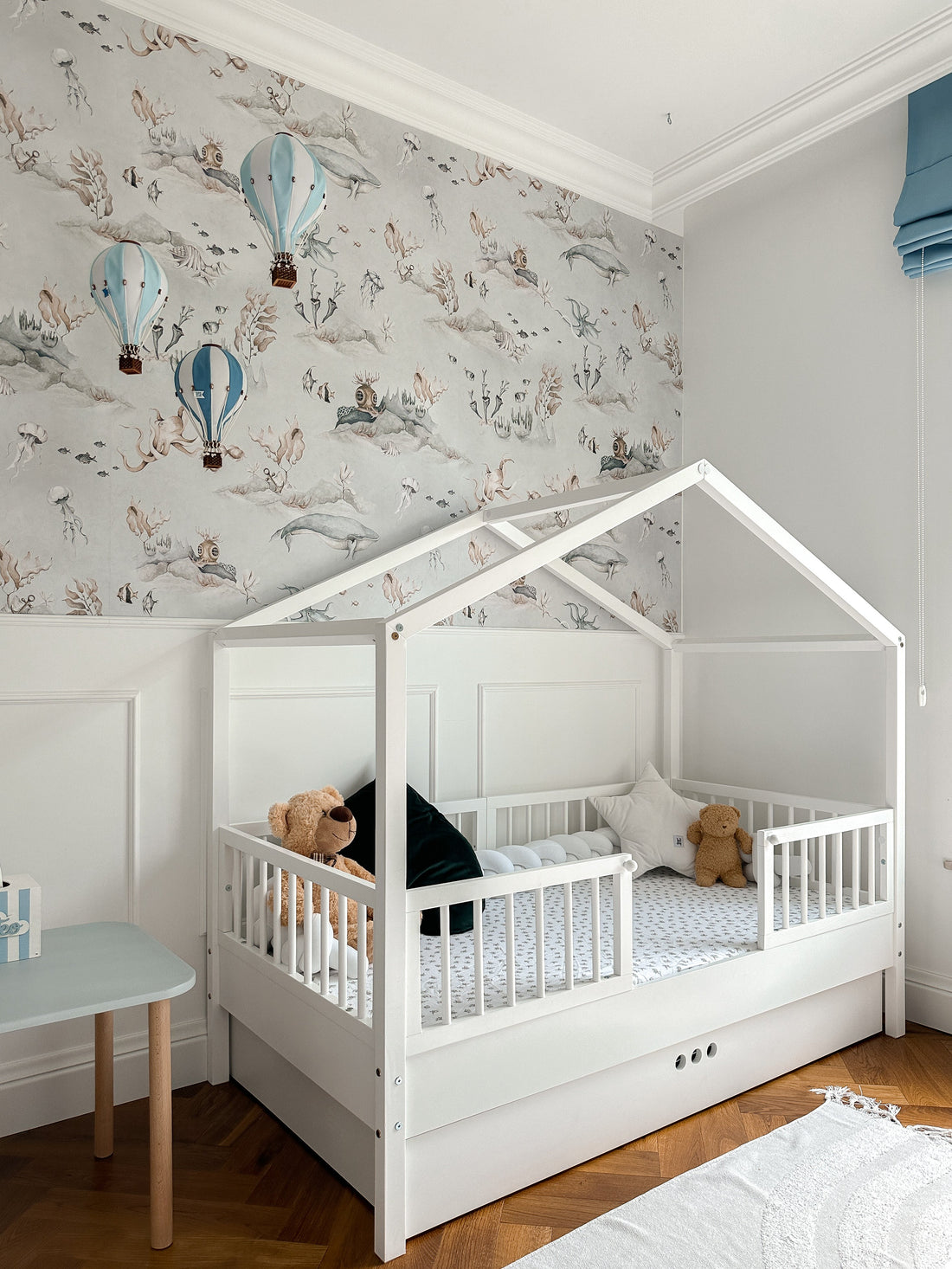 Dream Nest Hausbett 80x160 mit Rausfallschutz für Kinder