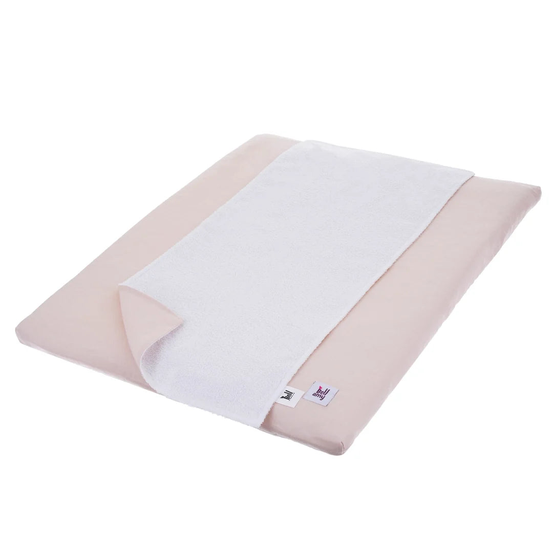 Bellamy Snowy Wickelauflage aus Leinen mit Bezug und Waschlappen
