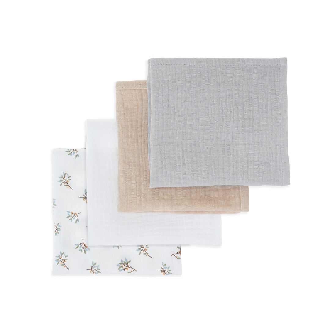 Bellamy Musselin Windeln Grove 4er Set, weiche und hautfreundliche Mulltücher für Babys von Bellamy, ideal zum Stillen, Wickeln und Reinigen