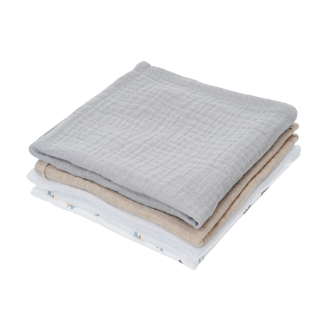 Bellamy Musselin Windeln Grove 4er Set, weiche und hautfreundliche Mulltücher für Babys von Bellamy, ideal zum Stillen, Wickeln und Reinigen