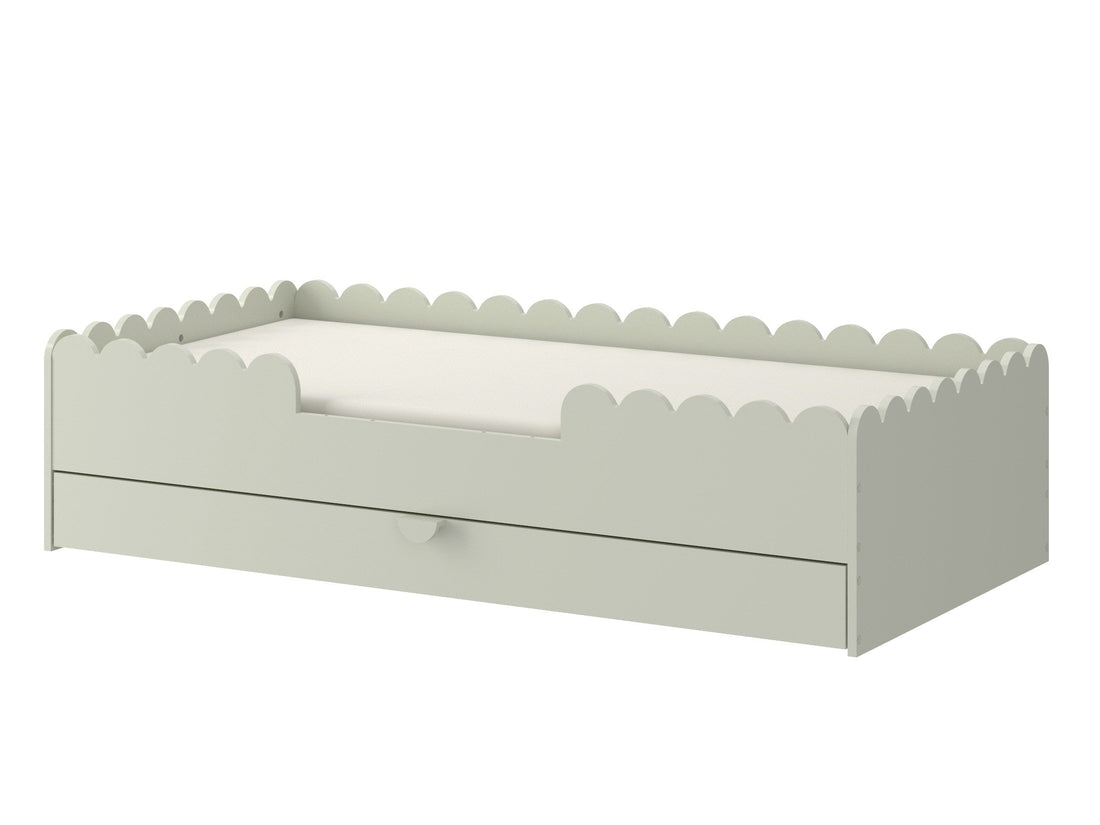 Bellamy Book Nook Montessori-Kinderbett 80x160 mit Schublade und Schutzgittern