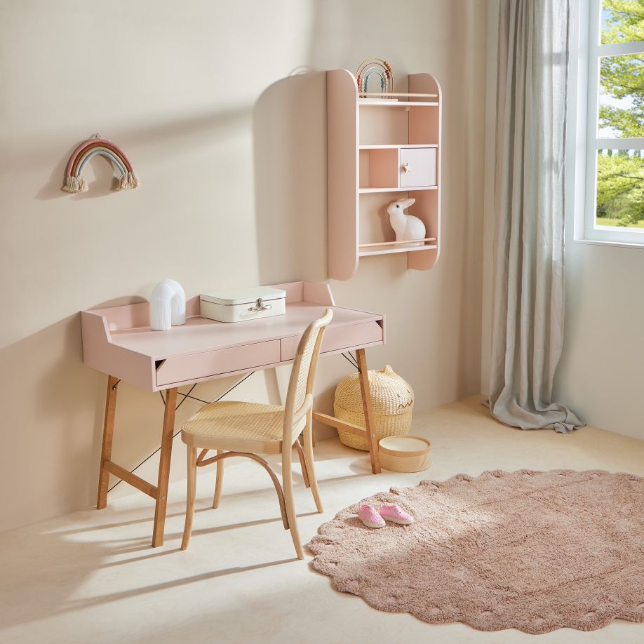 Bellamy Rainbow Wandregal mit Schrank und vier Ablagen im Kinderzimmer
