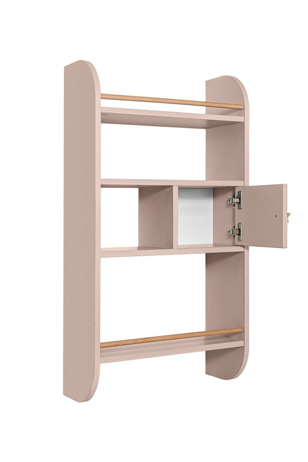 Bellamy Rainbow Wandregal mit Schrank und vier Ablagen im Kinderzimmer