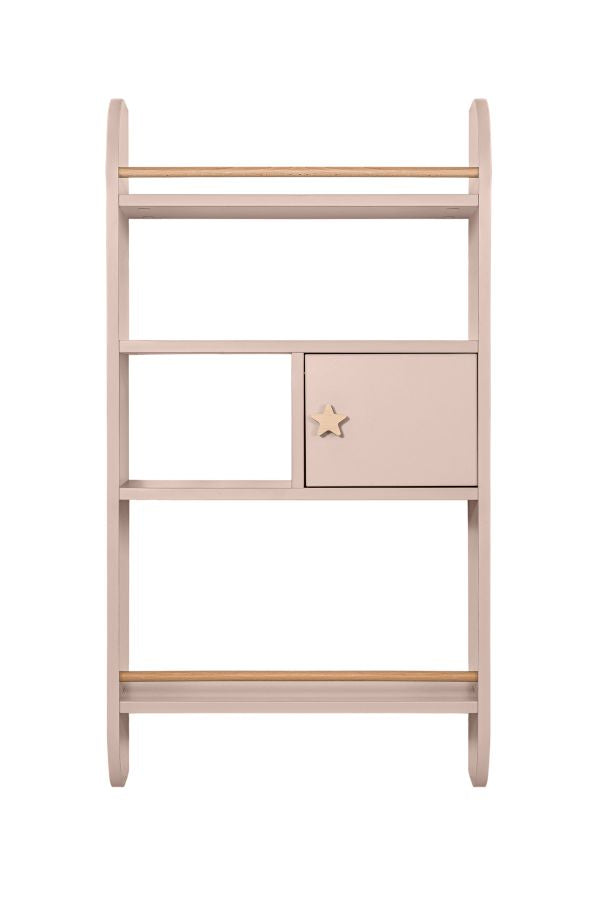 Bellamy Rainbow Wandregal mit Schrank und vier Ablagen im Kinderzimmer
