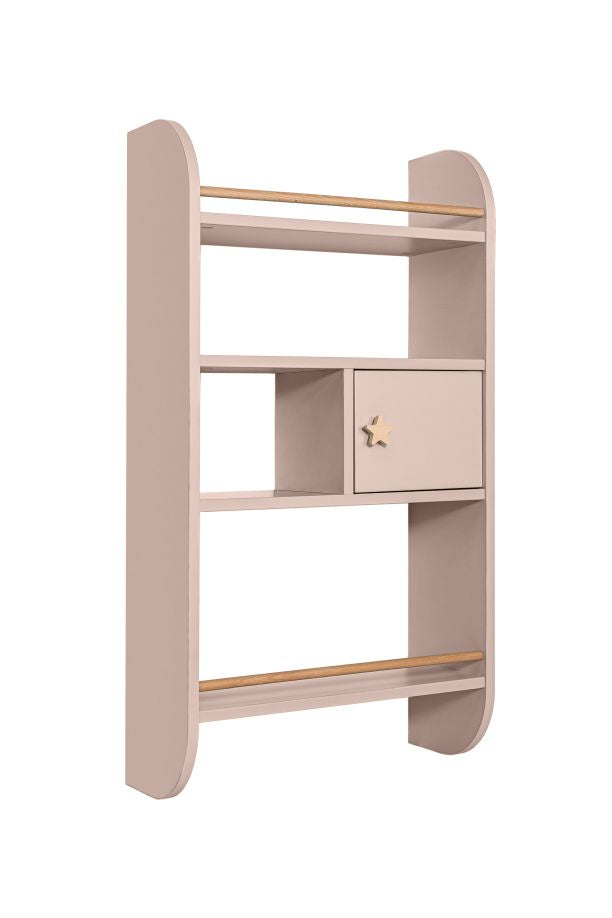 Bellamy Rainbow Wandregal mit Schrank und vier Ablagen im Kinderzimmer
