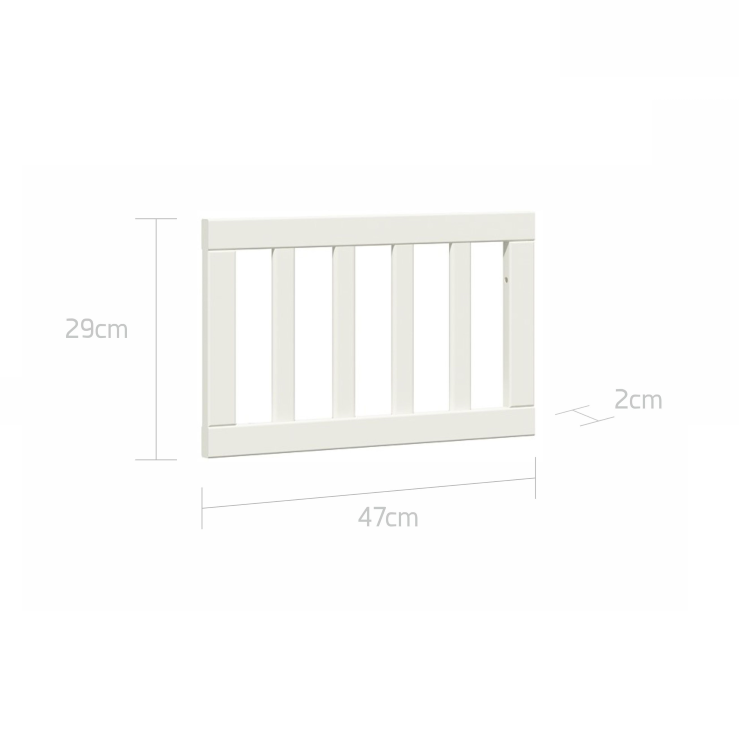 Bellamy Good Night Bettschutzgitter in Elegant White aus Buchenholz für Kinderbetten