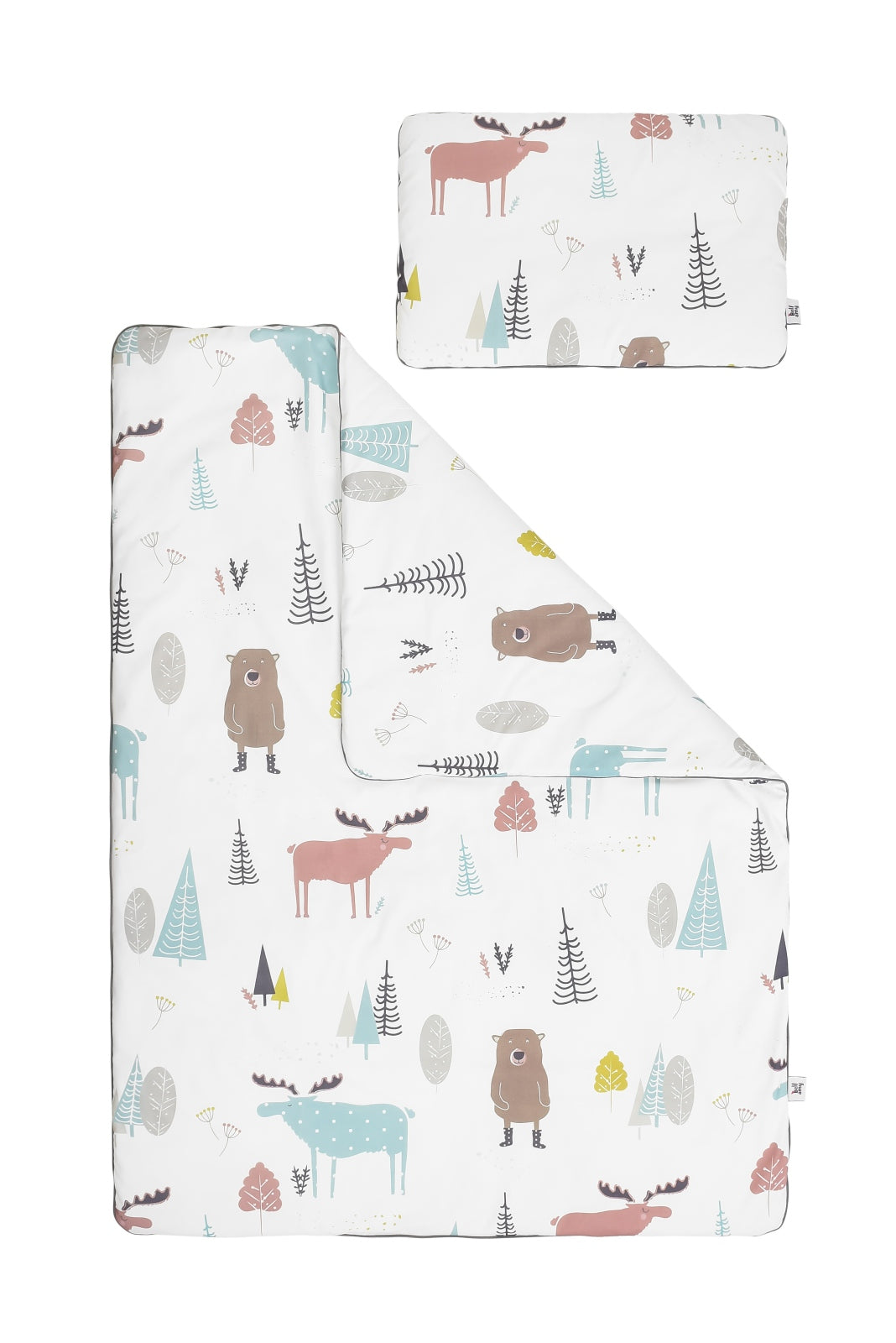 Bellamy Kinderbettwäsche-Set „In the Woods" mit Füllung, Baumwoll-Musselin, 100x135 cm, OEKO-TEX zertifiziert