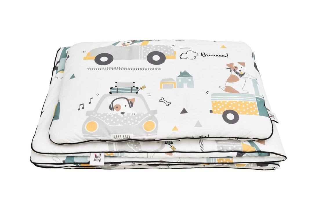 Bellamy Jackie Town Bettwäsche-Set 2-teilig mit Füllung 140x200 cm, Baumwolle OEKO-TEX, antiallergisch, für Kinder