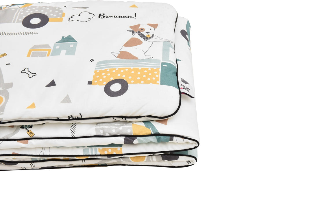 Bellamy Jackie Town Bettwäsche-Set 2-teilig mit Füllung 140x200 cm, Baumwolle OEKO-TEX, antiallergisch, für Kinder