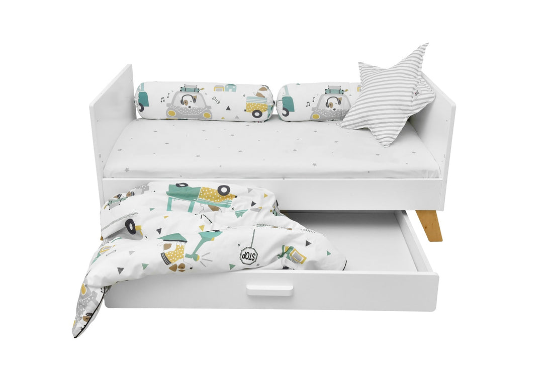 Bellamy Jackie Town Bettwäsche-Set 2-teilig mit Füllung 140x200 cm, Baumwolle OEKO-TEX, antiallergisch, für Kinder