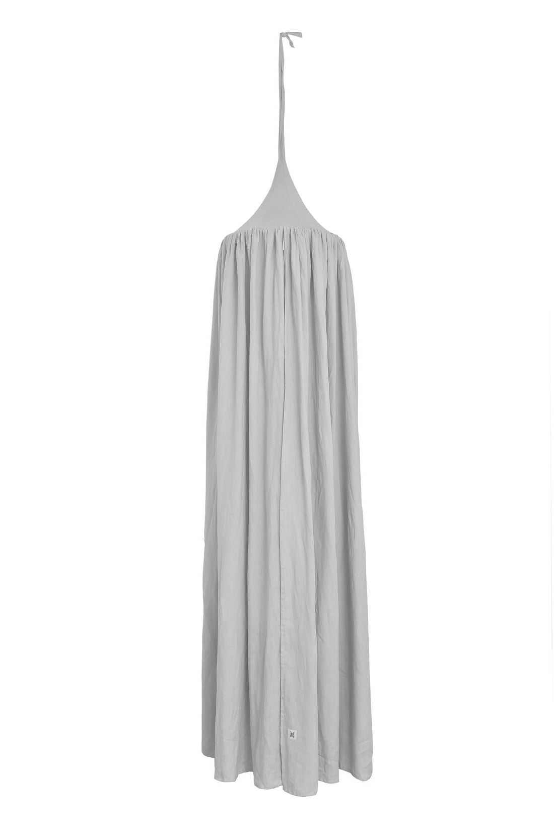 Bellamy Leinenbaldachin in Steingrau, OEKO-TEX zertifiziert, Ø 50 cm, 260 cm Länge, für das Kinderbett