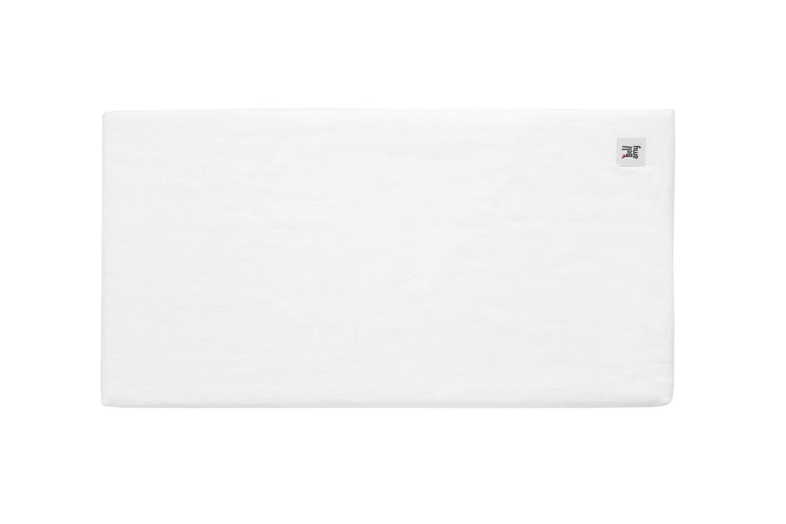 Bellamy Snowy White Leinenstoff-Wickelauflage für Kinderbett UP!, 70x38x3 cm, OEKO-TEX zertifiziert, antiallergisch