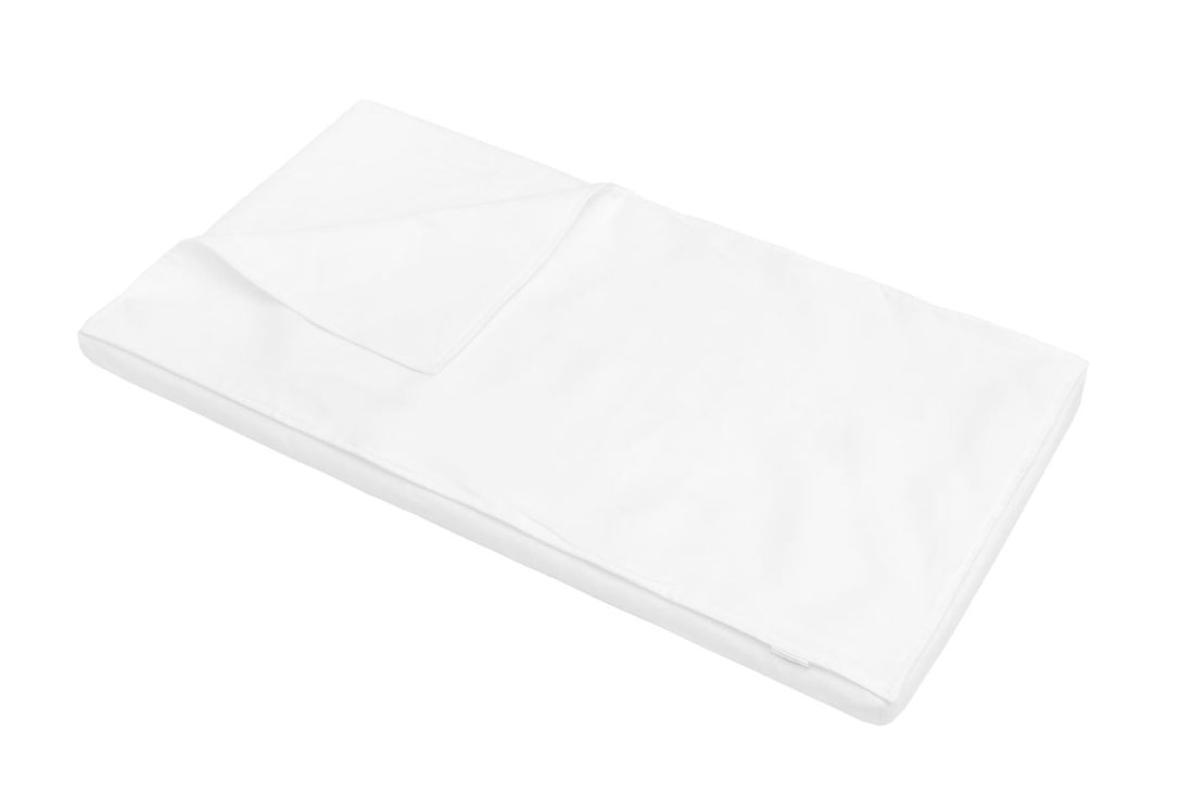Bellamy Snowy White Leinenstoff-Wickelauflage für Kinderbett UP!, 70x38x3 cm, OEKO-TEX zertifiziert, antiallergisch