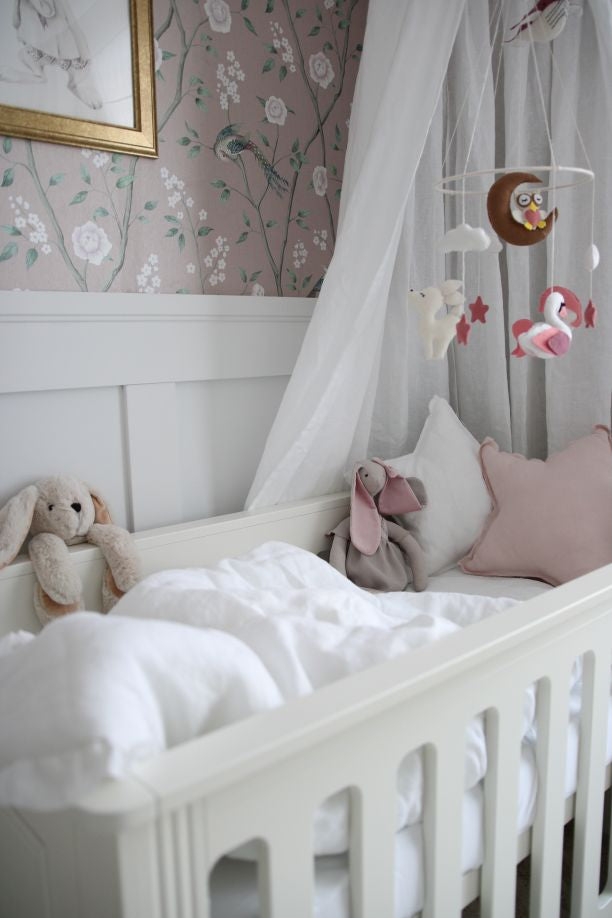 Bellamy Snowy White Leinen-Kinderbettwäsche 2-teilig mit Füllung 100x135 cm, OEKO-TEX zertifiziert, atmungsaktiv und antiallergisch