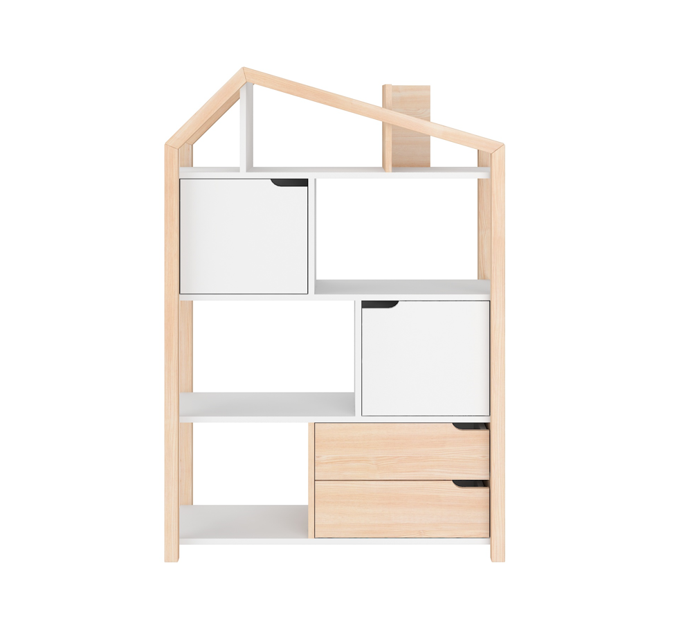 Bellamy Tatam Phoebe Kinderzimmer-Regal mit offenen Fächern, Schränkchen und Schubladen