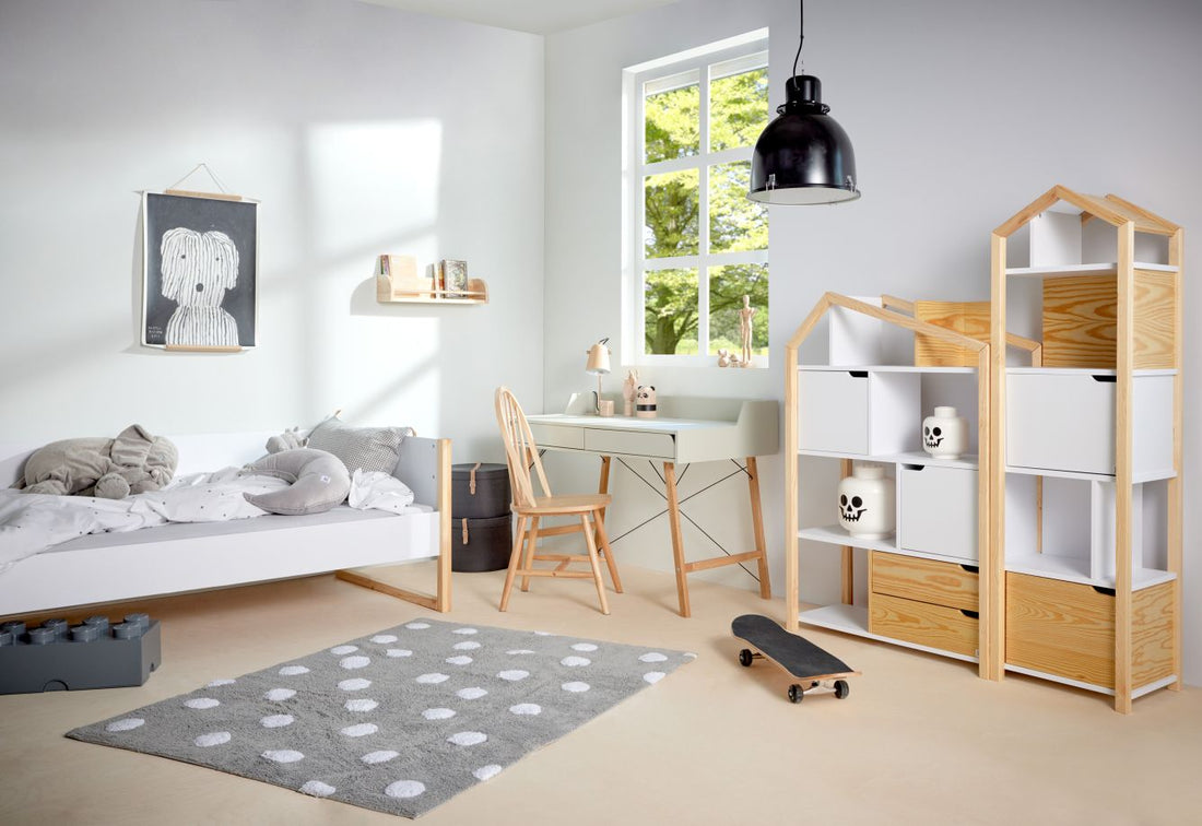 Bellamy Joey Kinderregal in Hausform mit offenen Regalen und Schränkchen