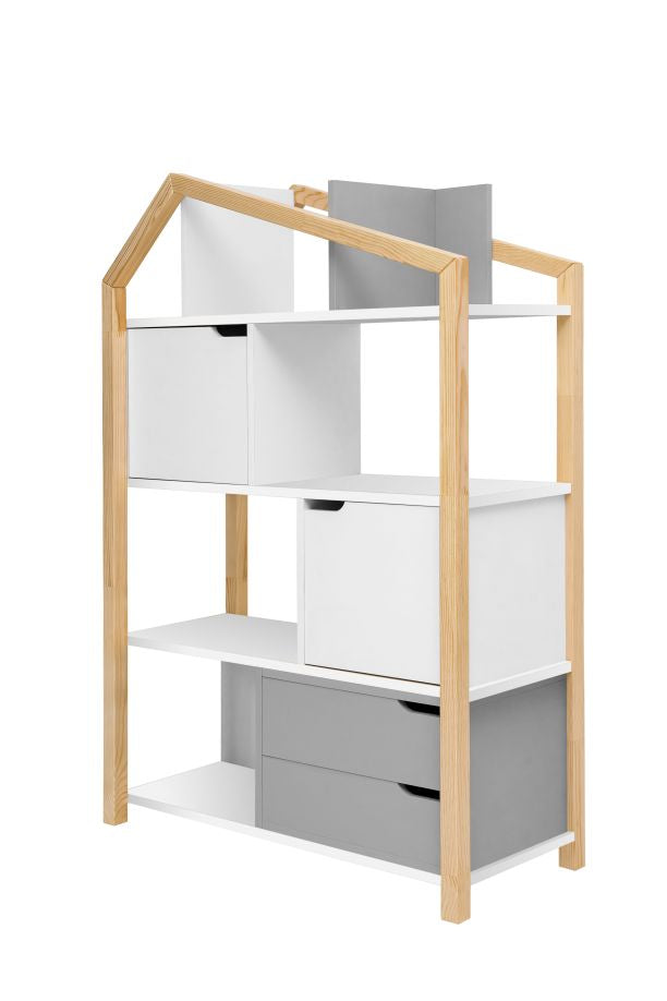 Bellamy Tatam Phoebe Kinderzimmer-Regal mit offenen Fächern, Schränkchen und Schubladen