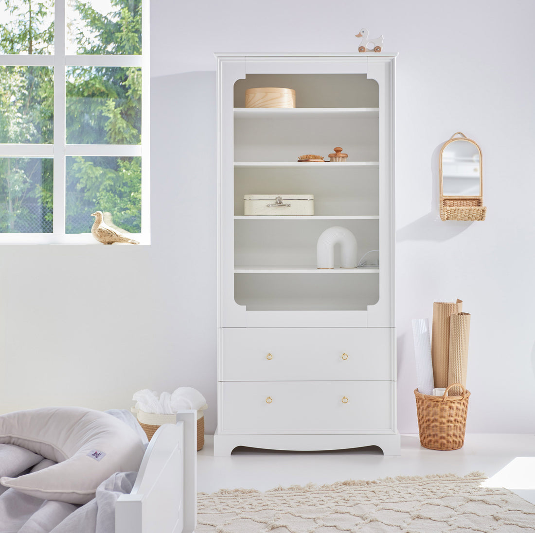 Bellamy Royal Regal für Kinderzimmer mit Einlegeböden und Schubladen