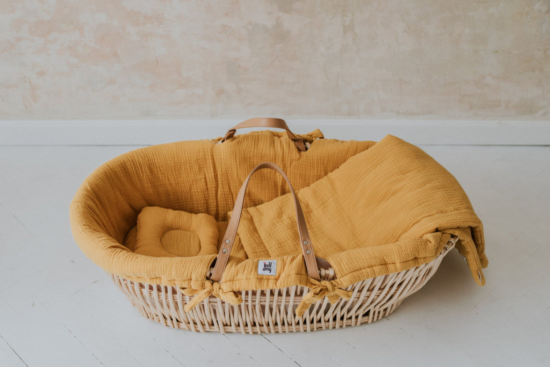 Bellamy Bettwäsche-Set für Mosekorb aus Baumwollmusselin
