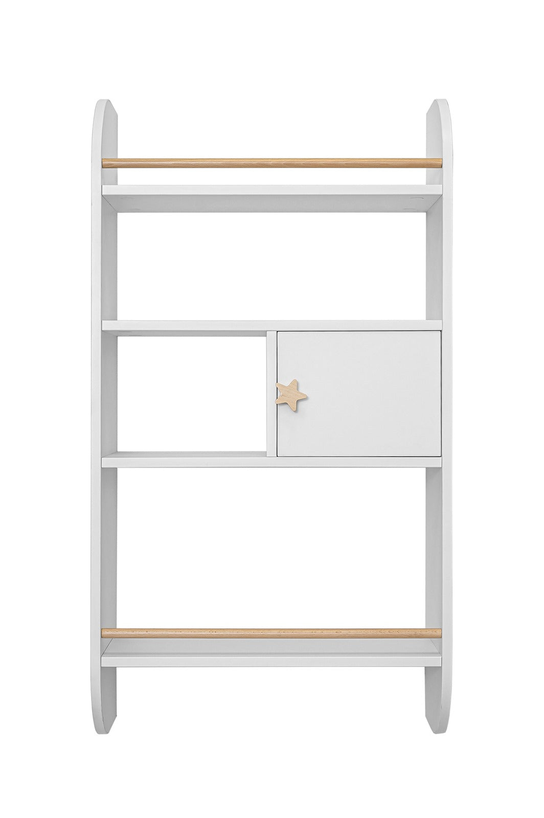 Bellamy Rainbow Wandregal mit Schrank und vier Ablagen im Kinderzimmer