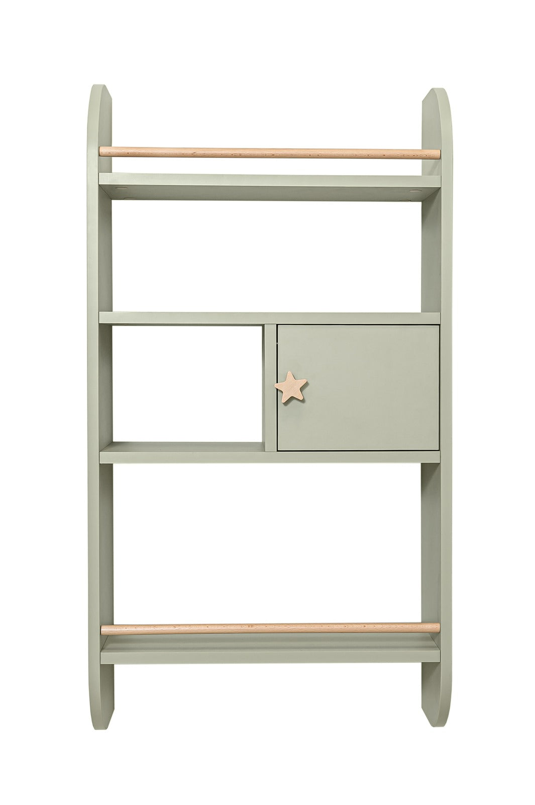 Bellamy Rainbow Wandregal mit Schrank und vier Ablagen im Kinderzimmer
