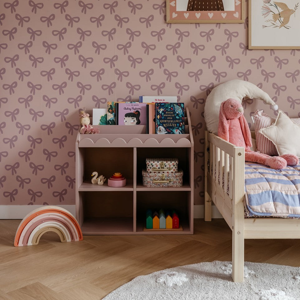 Book Nook Kinderregal für Bücher und Spielzeug im Montessori-Stil