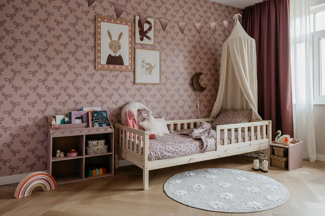 Book Nook Kinderregal für Bücher und Spielzeug im Montessori-Stil