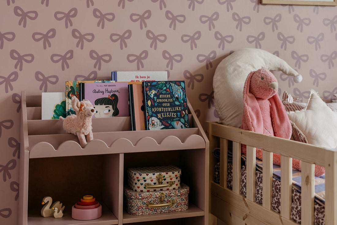 Book Nook Kinderregal für Bücher und Spielzeug im Montessori-Stil
