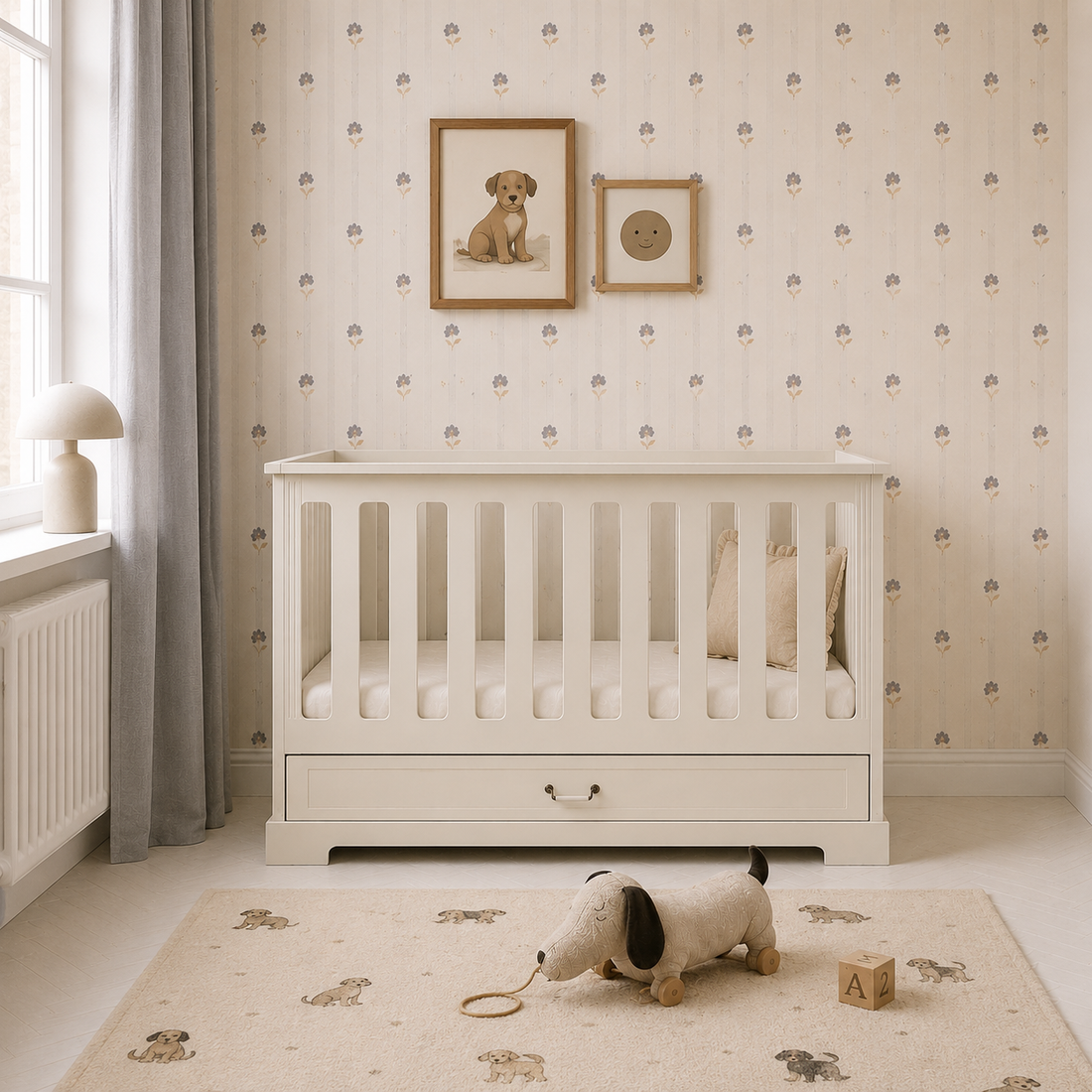 Ines Babybett 70x140 mit Sofafunktion und Schublade