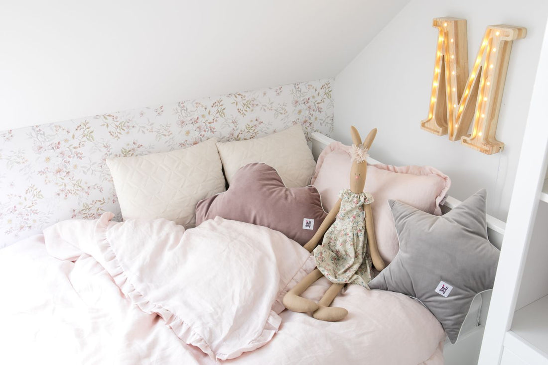 Bellamy Leinenbettlaken in Dusty Pink (90x200 cm), weiches, OEKO-TEX-zertifiziertes Kinderbettlaken aus natürlichem Leinen mit thermoregulierenden und antibakteriellen Eigenschaften